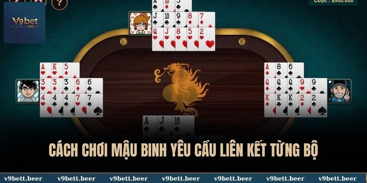 Cách chơi Mậu Binh yêu cầu liên kết từng bộ
