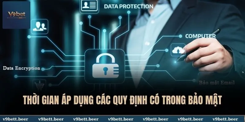 Thời gian áp dụng các quy định có trong chính sách bảo mật V9BET